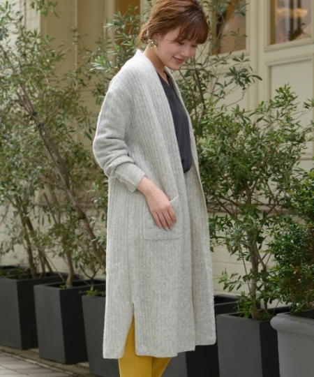 ヤク混ロングカーディガン/le.coeur blanc(ルクールブラン)｜ルクール