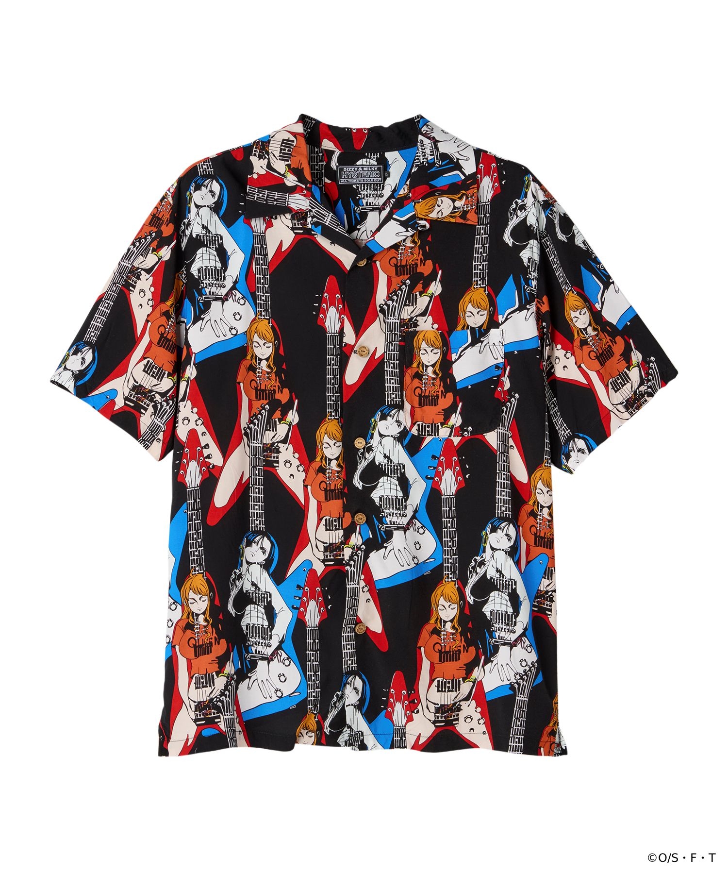 ONE PIECE×HYSTERIC GLAMOUR/NAMI ＆ BOA.HANCOCK TWIN GUITAR柄