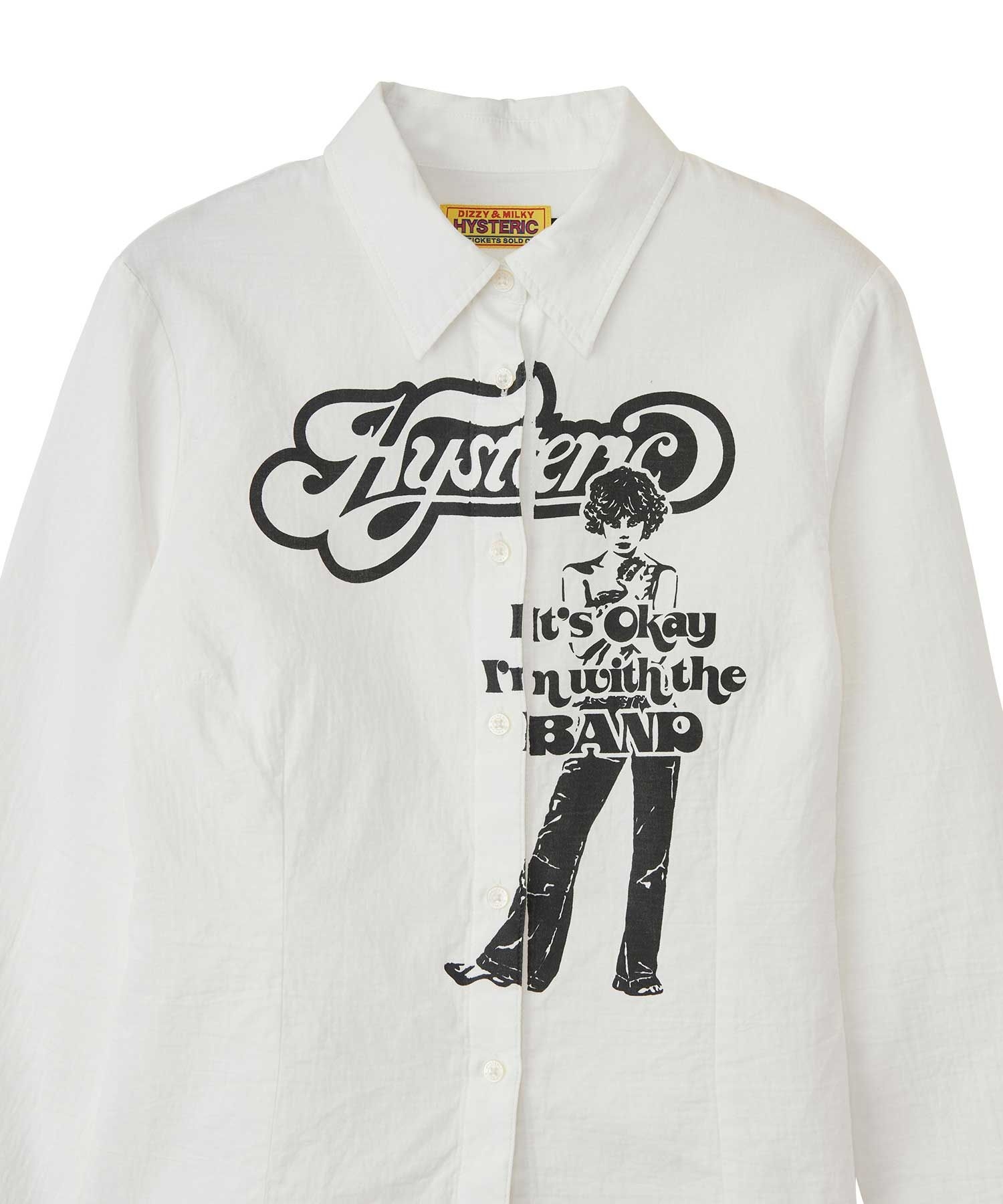 I'M WITH THE BAND コンパクトシャツ|HYSTERIC GLAMOUR WOMEN