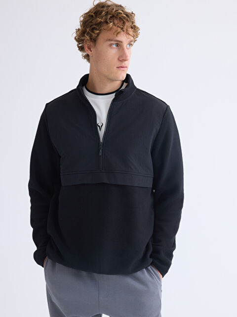 XSIDE ACTIVE Dik Yaka Uzun Kollu Polar Erkek Sweatshirt - W5CR43Z8