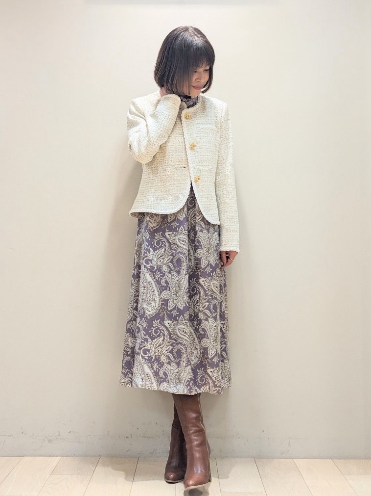 ペイズリー柄フリルワンピース|レリアン | レリアン公式オンラインストア