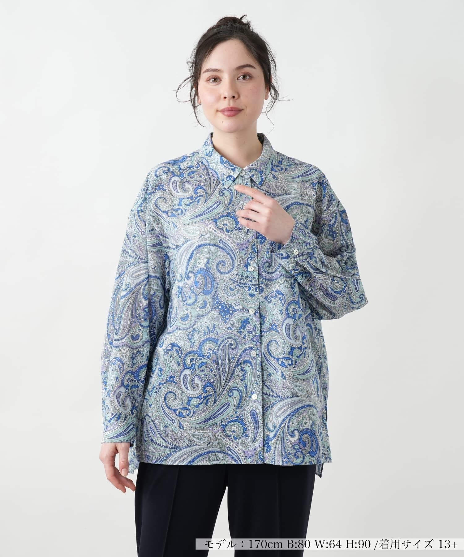 店舗人気】ペイズリーブラウス【BINDA】|レリアン プラスハウス