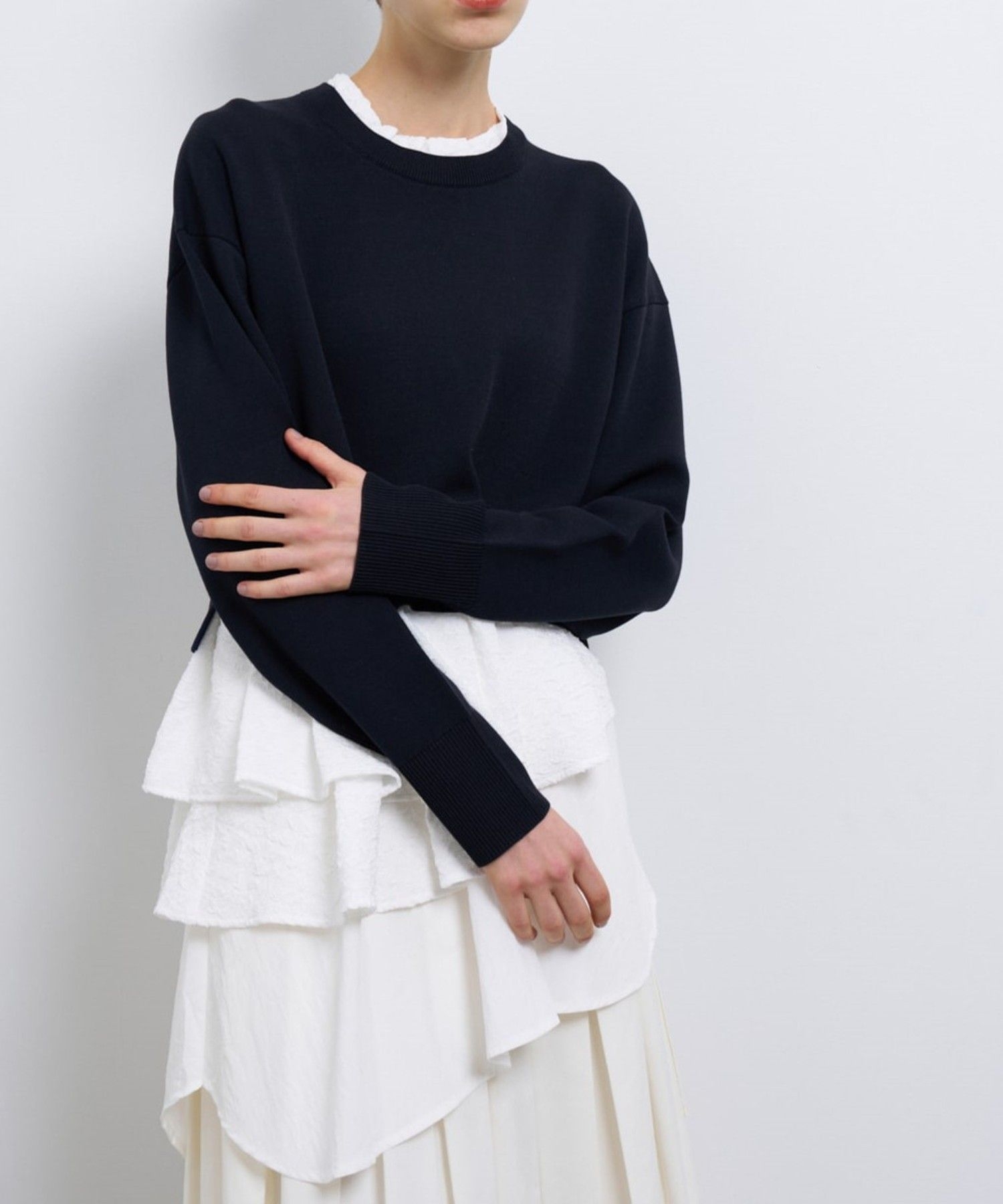 アシンメヘムコンビニット|LANVIN en Bleu | レリアン公式オンラインストア