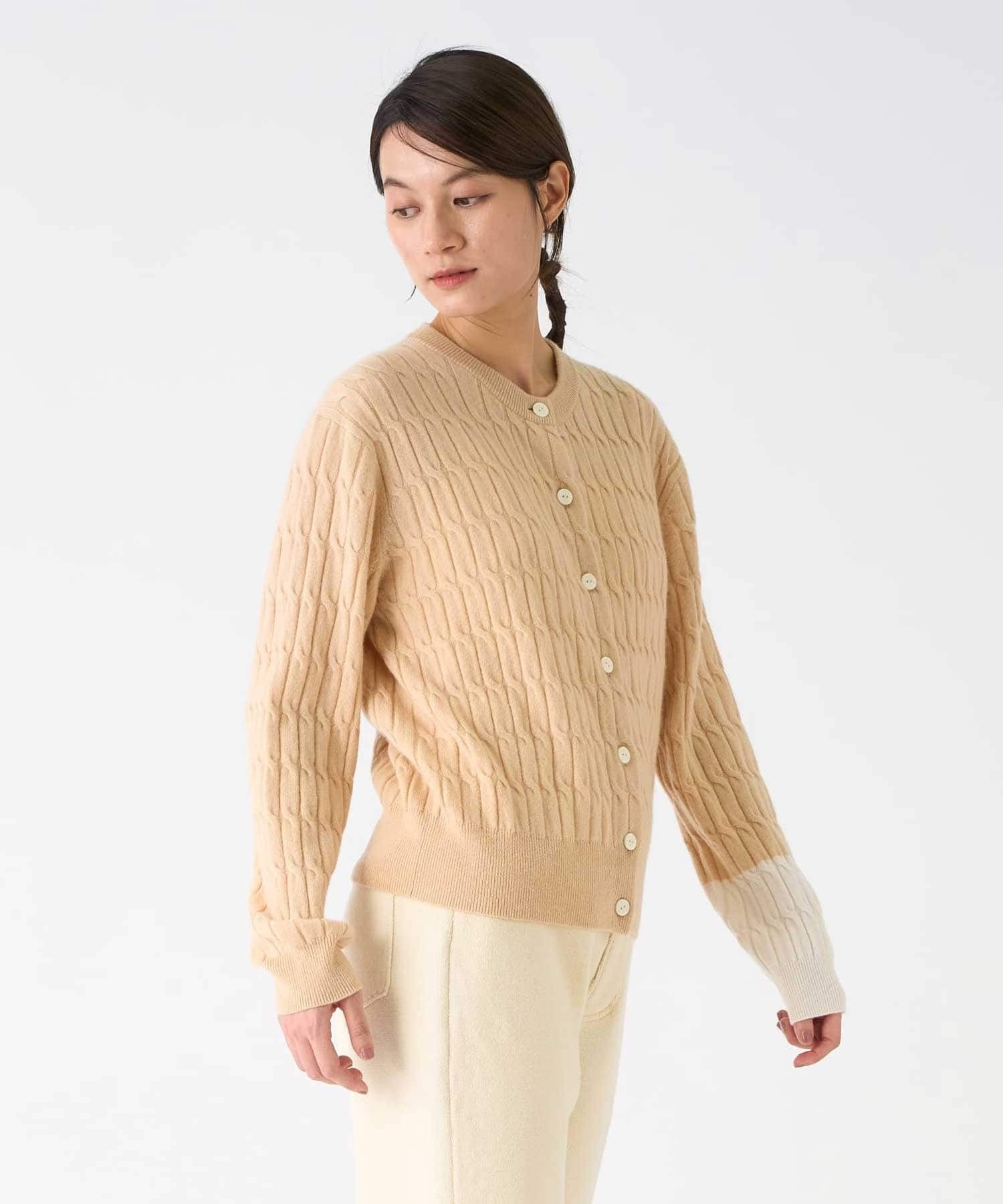 カシミヤ ケーブル編みニットカーディガン|LANVIN COLLECTION