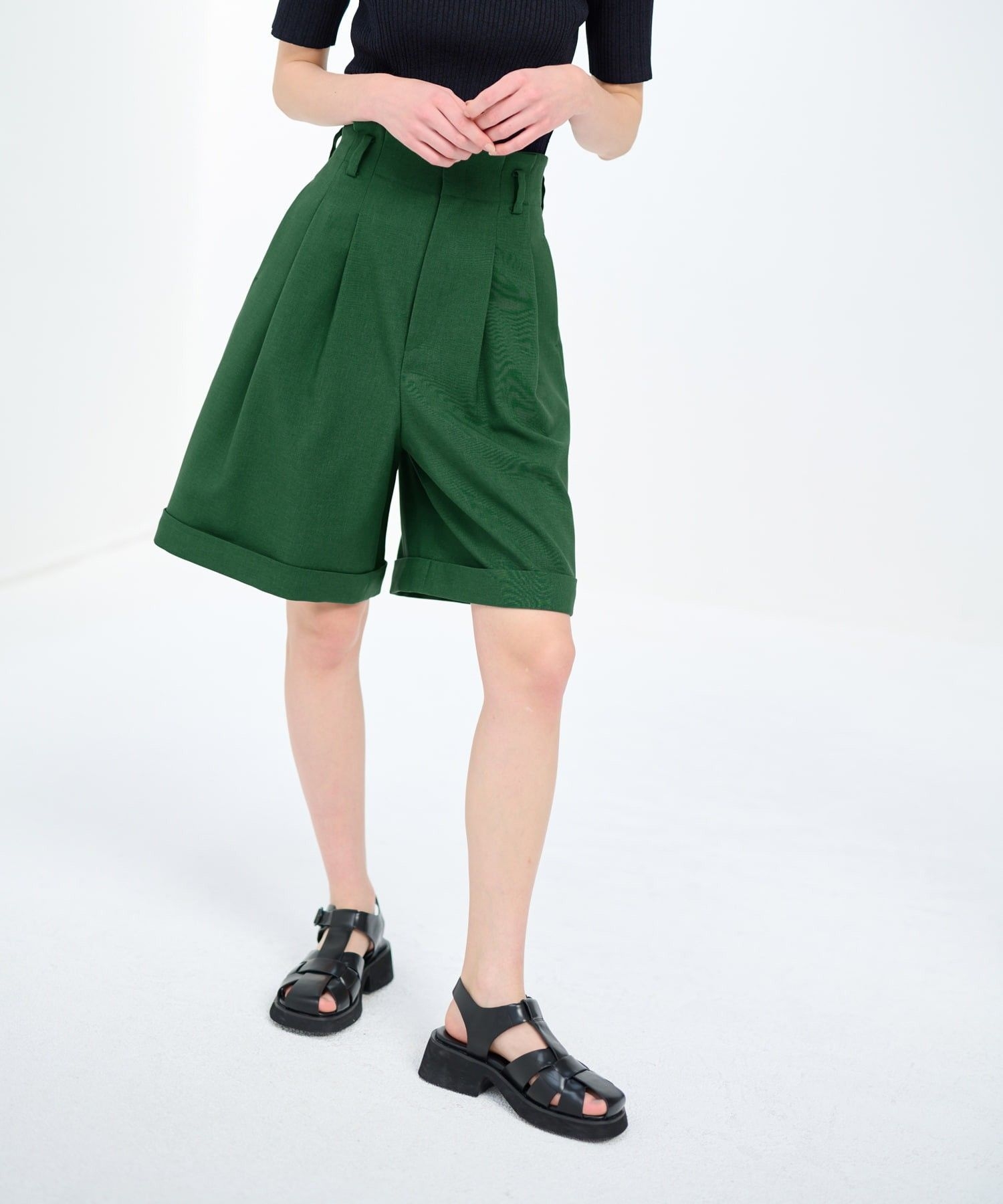 ロールアップキュロットパンツ|LANVIN en Bleu | LANVIN en Bleu