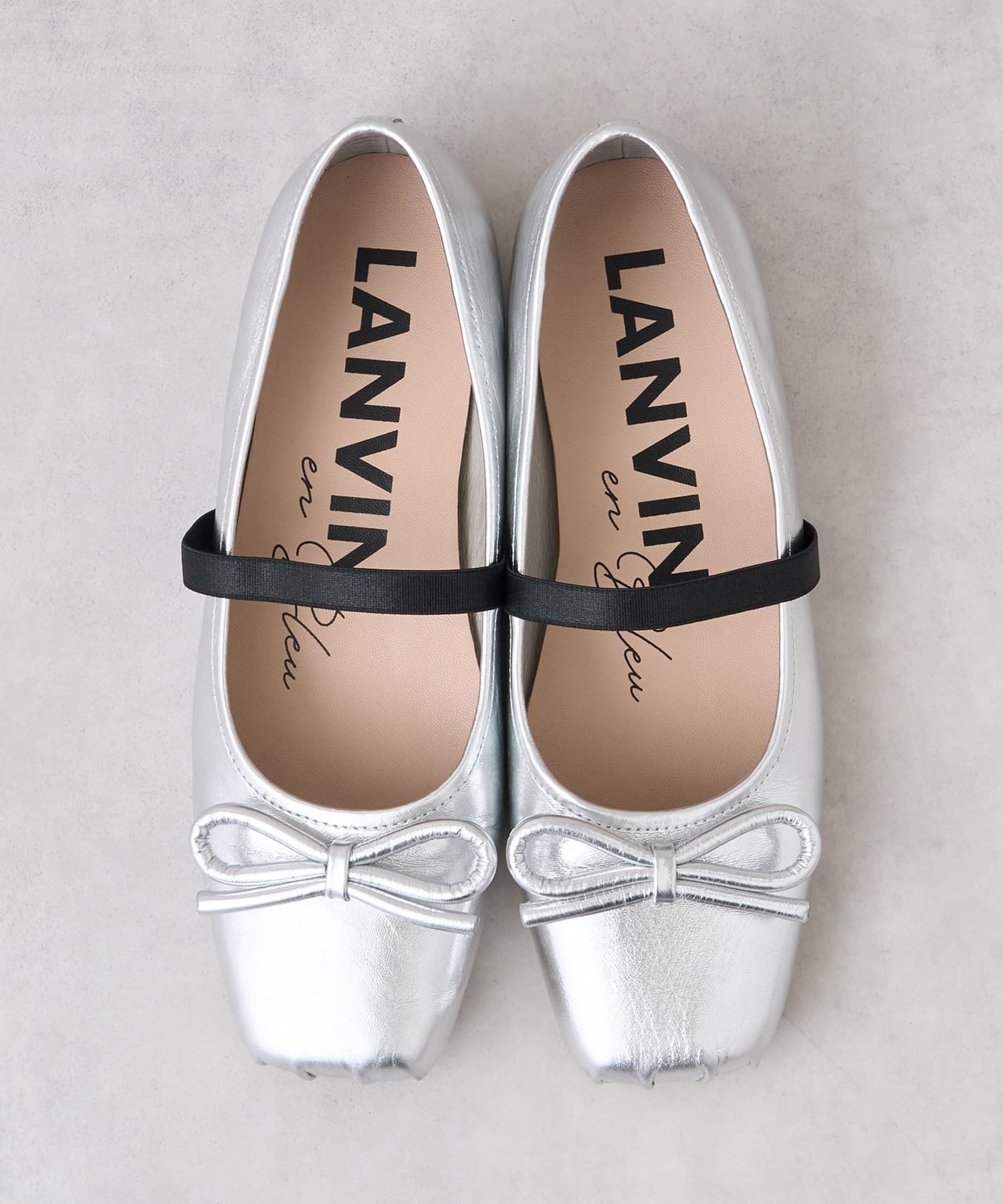 レザーリボンバレエシューズ|LANVIN en Bleu | LANVIN en Bleu