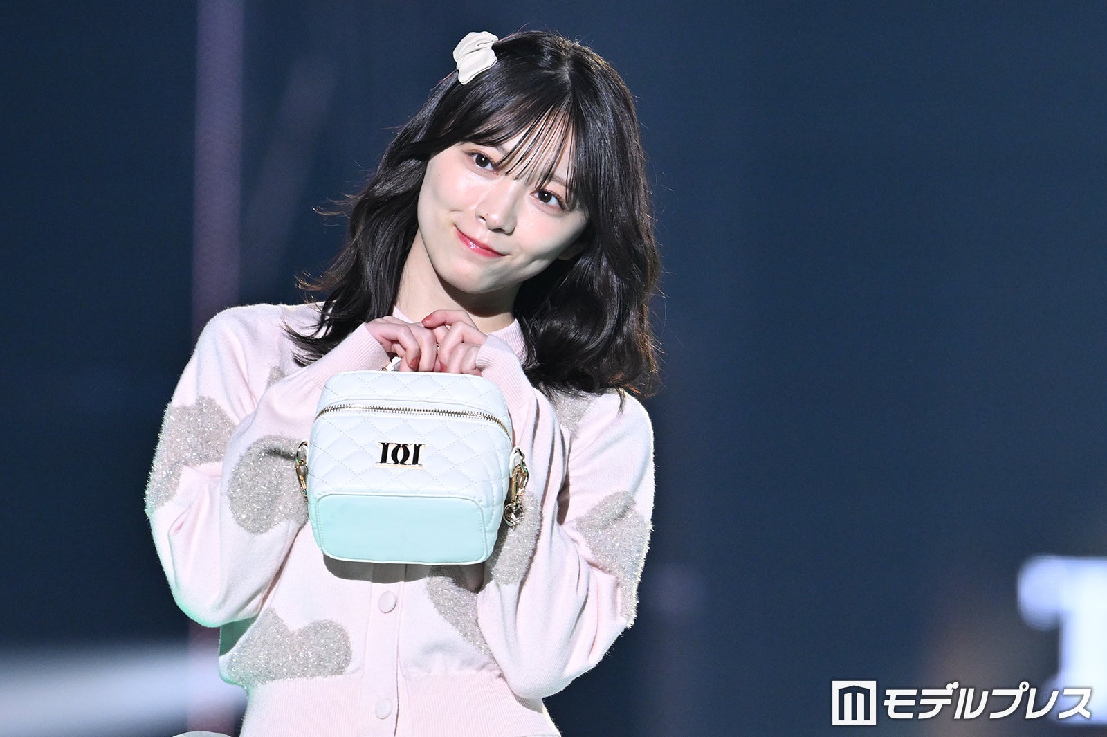 櫻坂46森田ひかる、桜カラーのガーリーな装い【TGC 2024 A／W