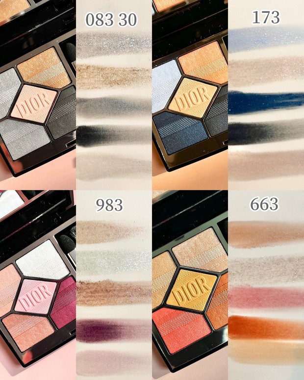 ディオールの秋新色を全色スウォッチ！ 人気アイパレットやリップの