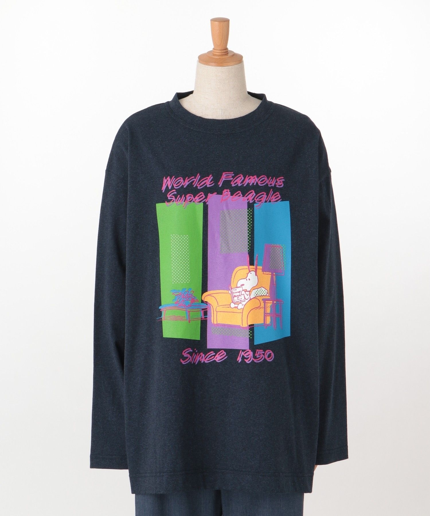 スヌーピー】Reading ロンT【センソユニコオリジナル】|SNOOPY×VOYAGES