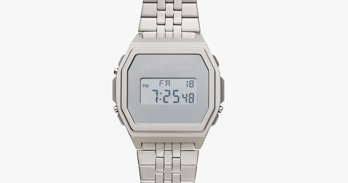 A.P.C.（アー・ペー・セー）×CASIO（カシオ）】ユニセックスデザインの