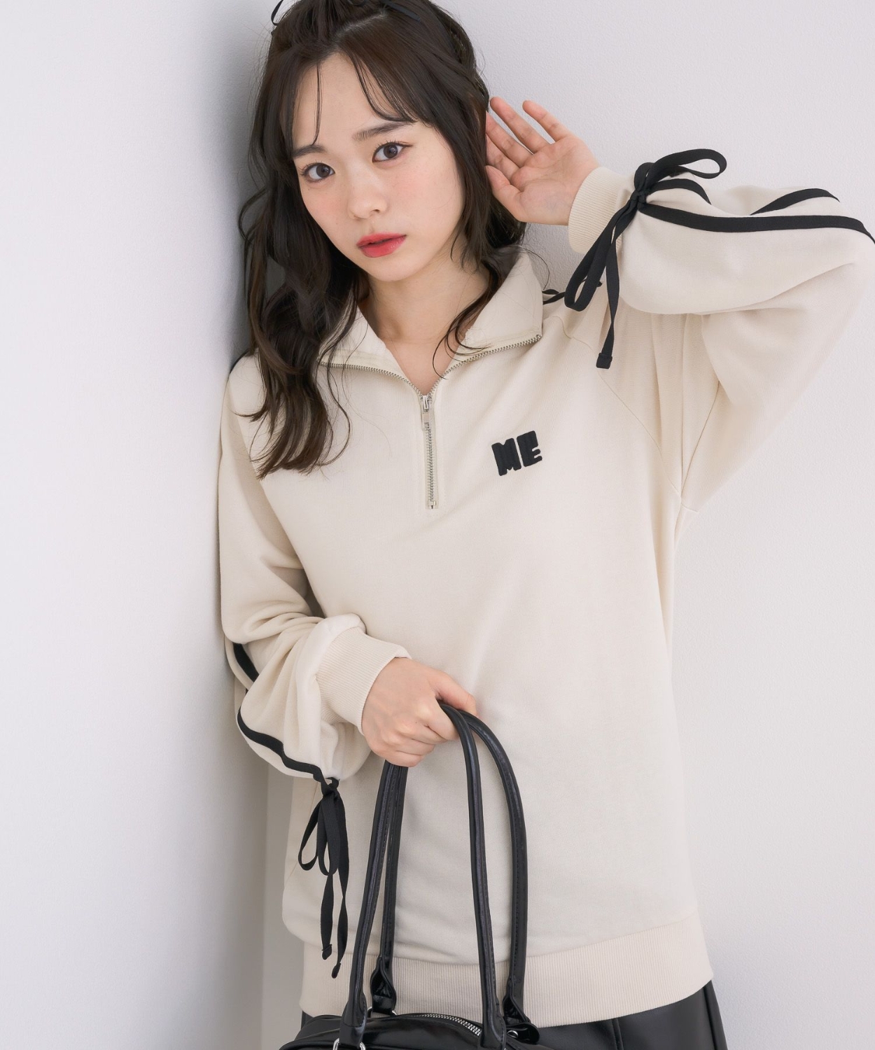 ラインリボンZIPトレーナー|ems excite | RETRO GIRL ONLINE STORE