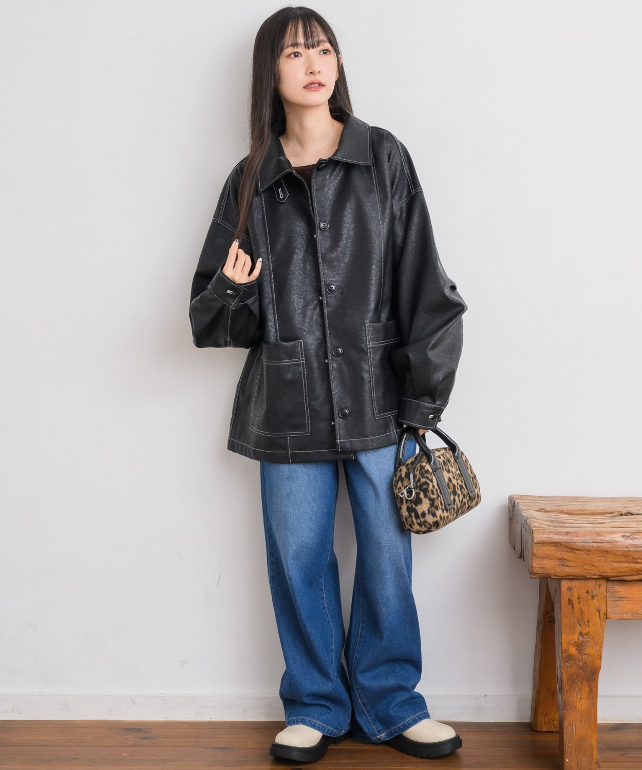 Fレザーカバーオール|RETRO GIRL | RETRO GIRL ONLINE STORE レトロ