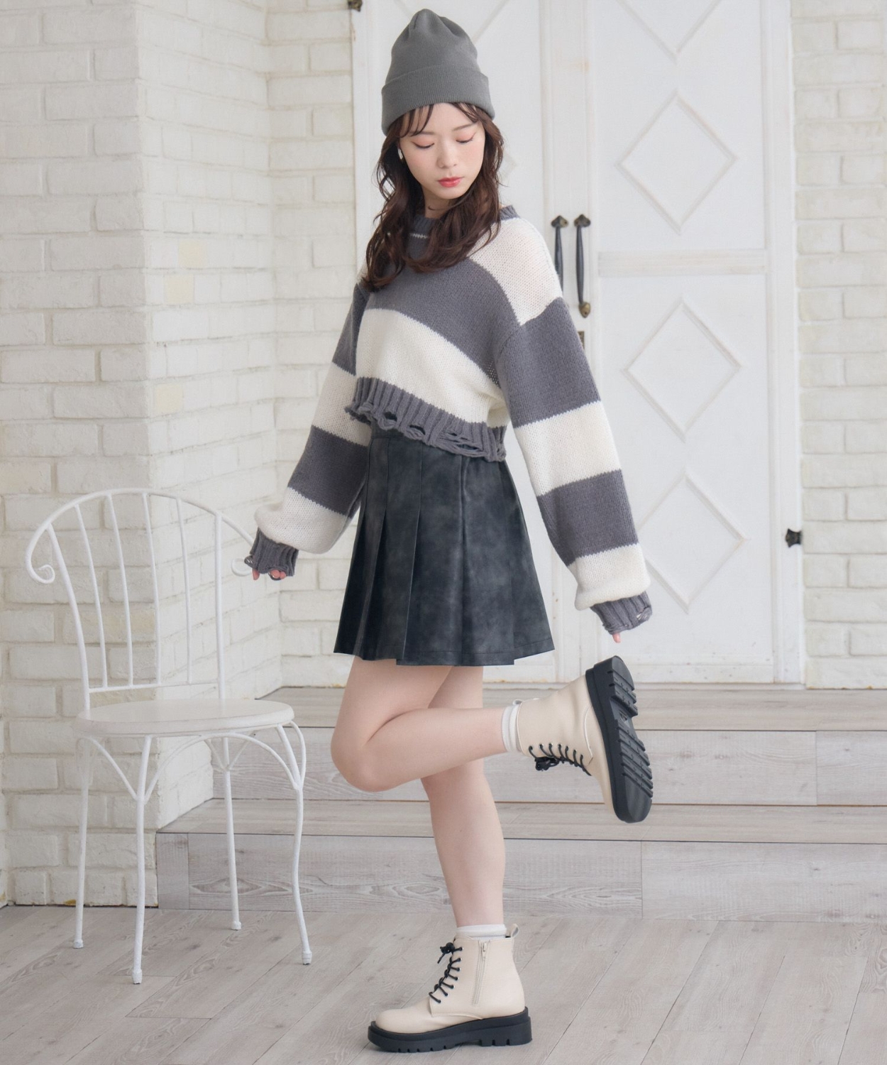 ダメージボーダーNTPO|ems excite | RETRO GIRL ONLINE STORE レトロ