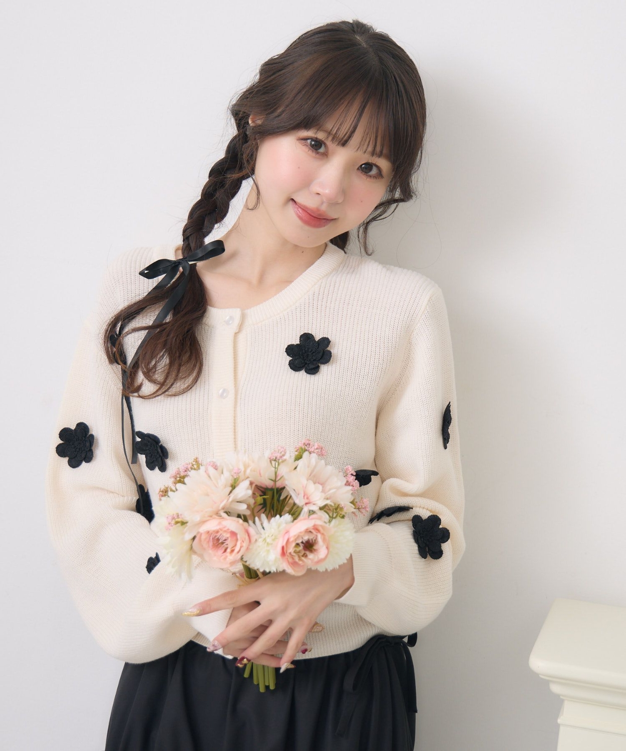 お花モチーフNTカーデ|ems excite | RETRO GIRL ONLINE STORE レトロ