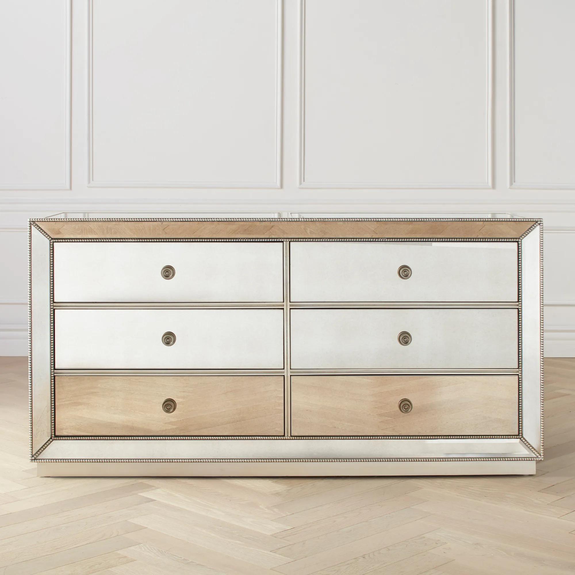 Omni Mirrored 6 Drawer Chest