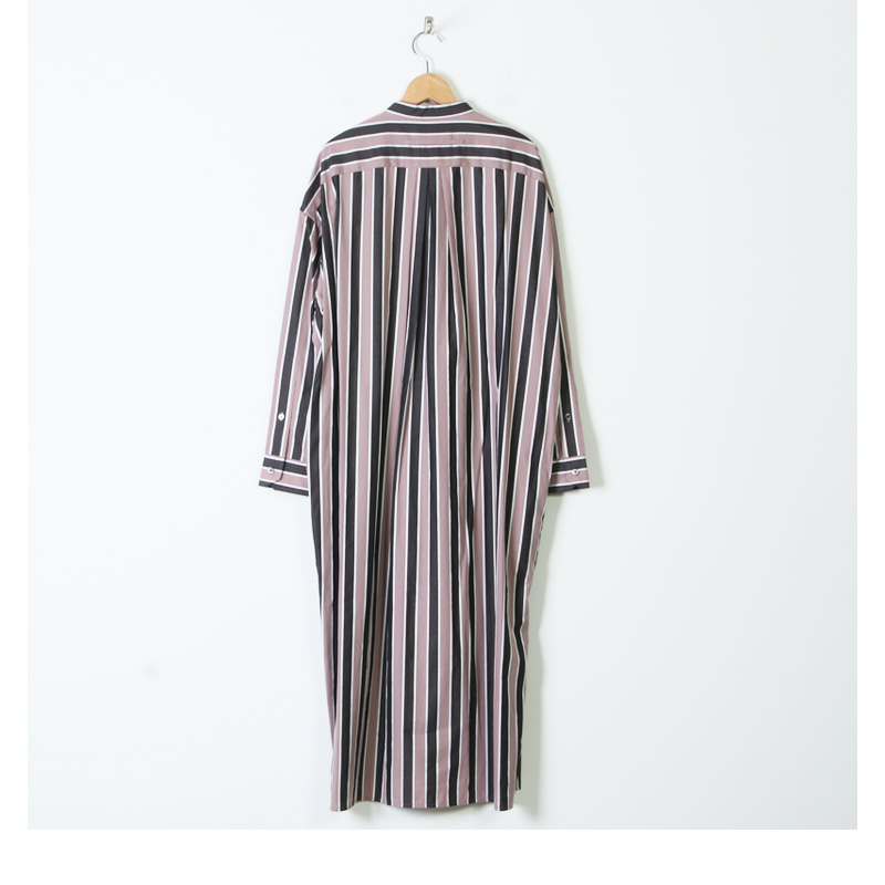 TICCA (ティッカ) ノーカラースクエアビッグロングシャツ