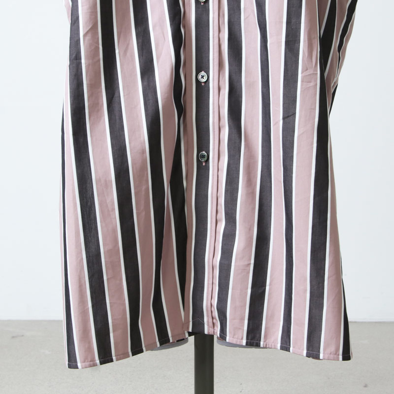 TICCA (ティッカ) ノーカラースクエアビッグロングシャツ