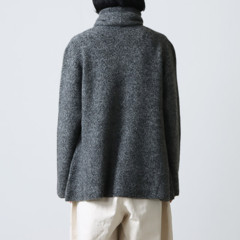 BATONER (バトナー) CASHMERE FOX UNIQUE TURTLE NECK / カシミア