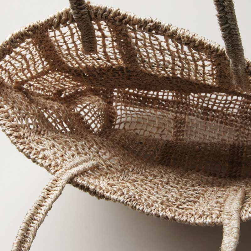 beautiful people (ビューティフルピープル) abaca knitting name tote