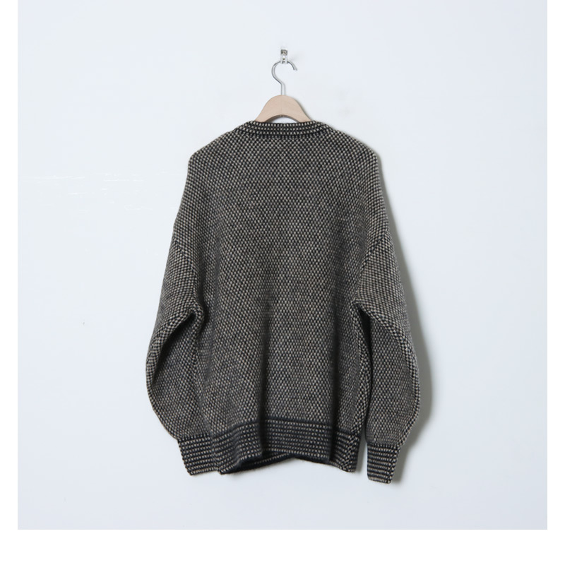 blurhms (ブラームス) Alpaca Bird's-eye Knit Cardigan / アルパカ