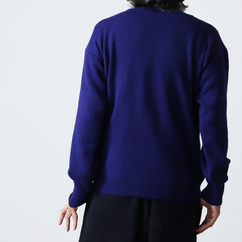 COMOLI (コモリ) ラムズウール ガンジーネックニット