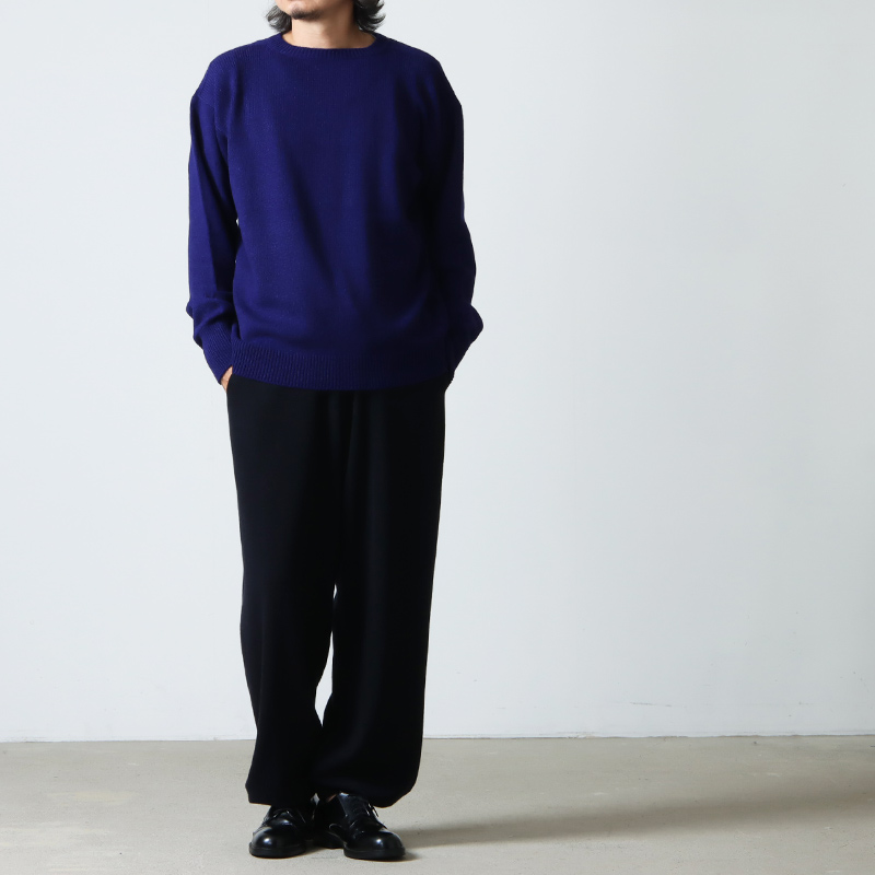 COMOLI (コモリ) ラムズウール ガンジーネックニット