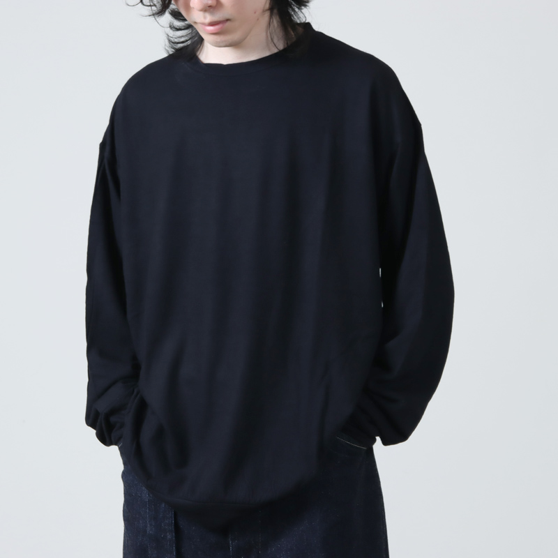 COMOLI (コモリ) ウール天竺 長袖クルー