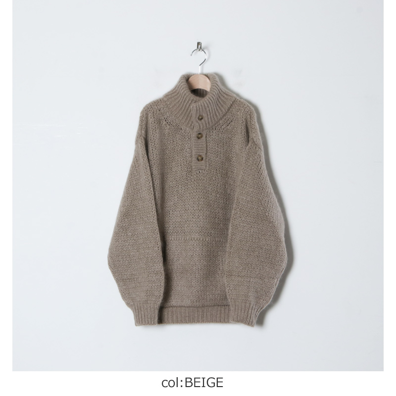 crepuscule (クレプスキュール) mohair lowgage high neck / モヘア