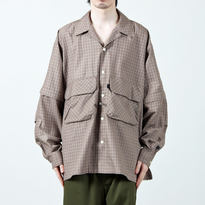 DAIWA PIER39 (ダイワピア39) TECH SPORTS OPEN COLLAR SHIRT L/S MINI