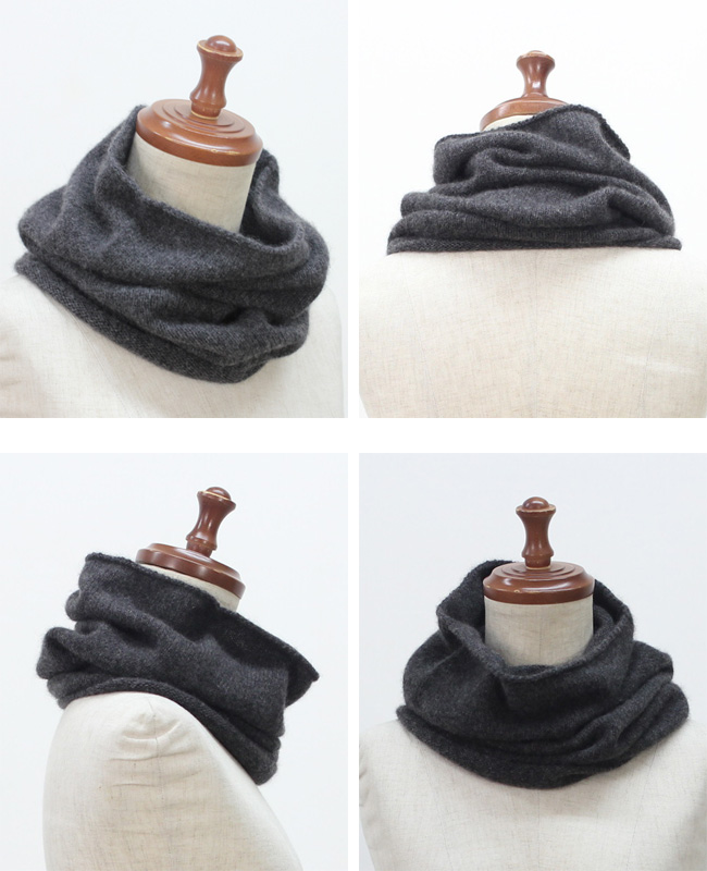 evam eva cashmere neck warmer col:チャコール | cotyle