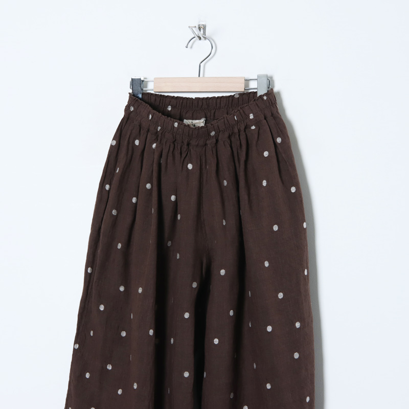 ICHI Antiquites (イチアンティークス) リネンドットイージーパンツ