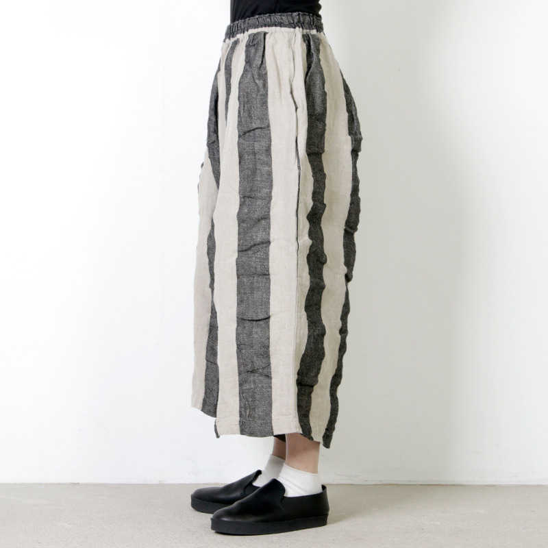 ICHI Antiquites (イチアンティークス) 琴平炊きリネンストライプ