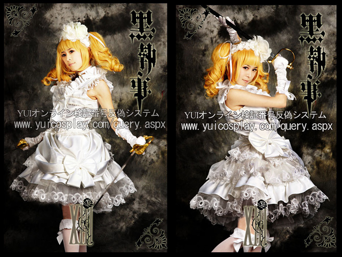 黒執事 エリザベス コスプレ 衣装 yy555【送料無料】(ID:9760