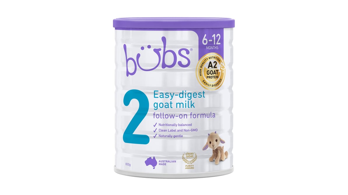 Bubs 6-12 Months Stage 2 Easy Digest Goat Milk Follow-On Formula