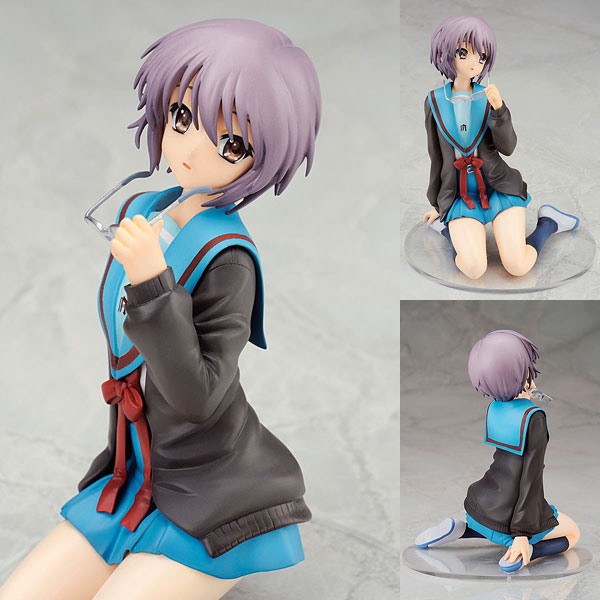 中古】(本体A-/箱B)涼宮ハルヒの憂鬱 長門有希 制服Ver. 1/8 完成品