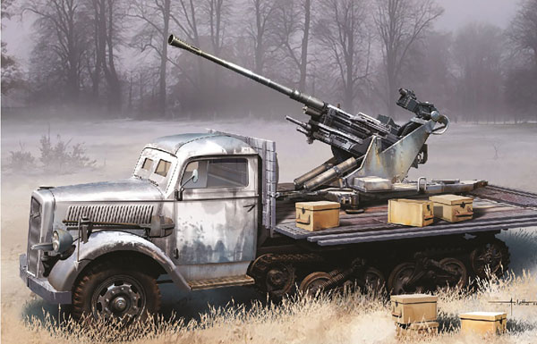 1/35 WW.II ドイツ軍 Sd.Kfz.3a マウルティア ハーフトラック 3.7cm