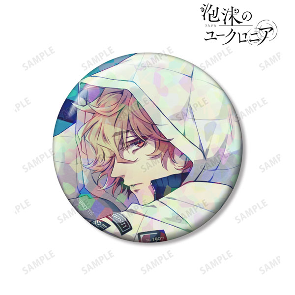 泡沫のユークロニア 露草 75mmホログラム缶バッジ[アルマビアンカ