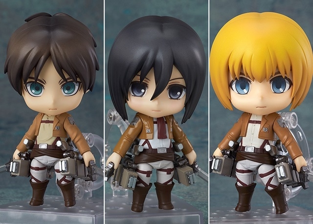 進撃の巨人』エレン、ミカサ、アルミンのねんどろいどが再販決定