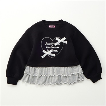 PIAMON(ピアモン) 裾フリルトレーナー 女の子 キッズ 110cm-130cm