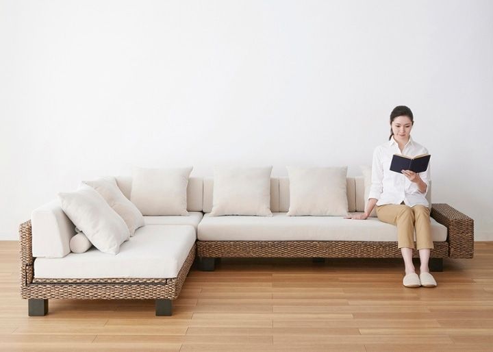 ケイ・ローソファ v04 コーナーセット (ヒヤシンス)～床に近い暮らし