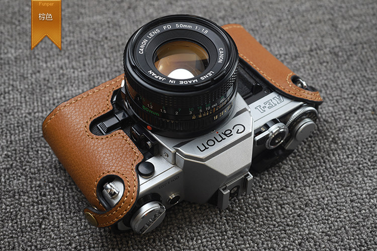 Handmade Genuine Leather Half Case Cover For Canon AE-1 AE-1P A-1