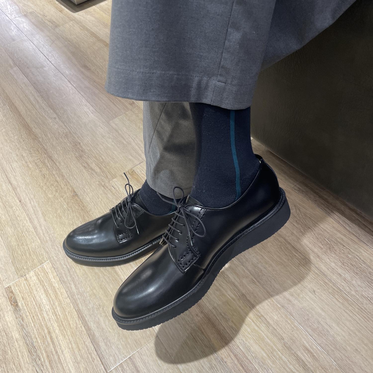 HARUTA】 ハルタ VIBRAM SOLE ポストマンタイプシューズ 711P BLACK