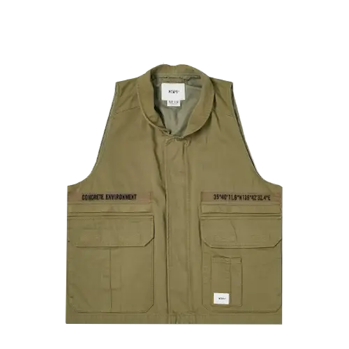 WTAPS REP VEST COTTON TWILL KHAKI | AREA 02 — 亞洲指標潮流文化交易所