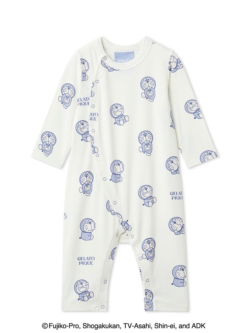 ドラえもん】【ベビー】総柄ロンパース(ロンパース)｜ルームウェア