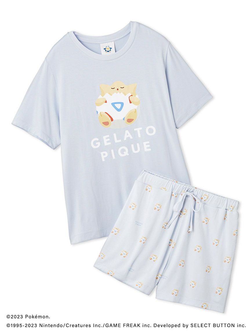 ポケモンスリープ】接触冷感プリントTシャツ＆ショートパンツセット