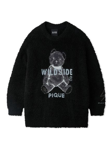 WILDSIDE】【UNISEX】ジェラートベアジャガードプルオーバー(トップス