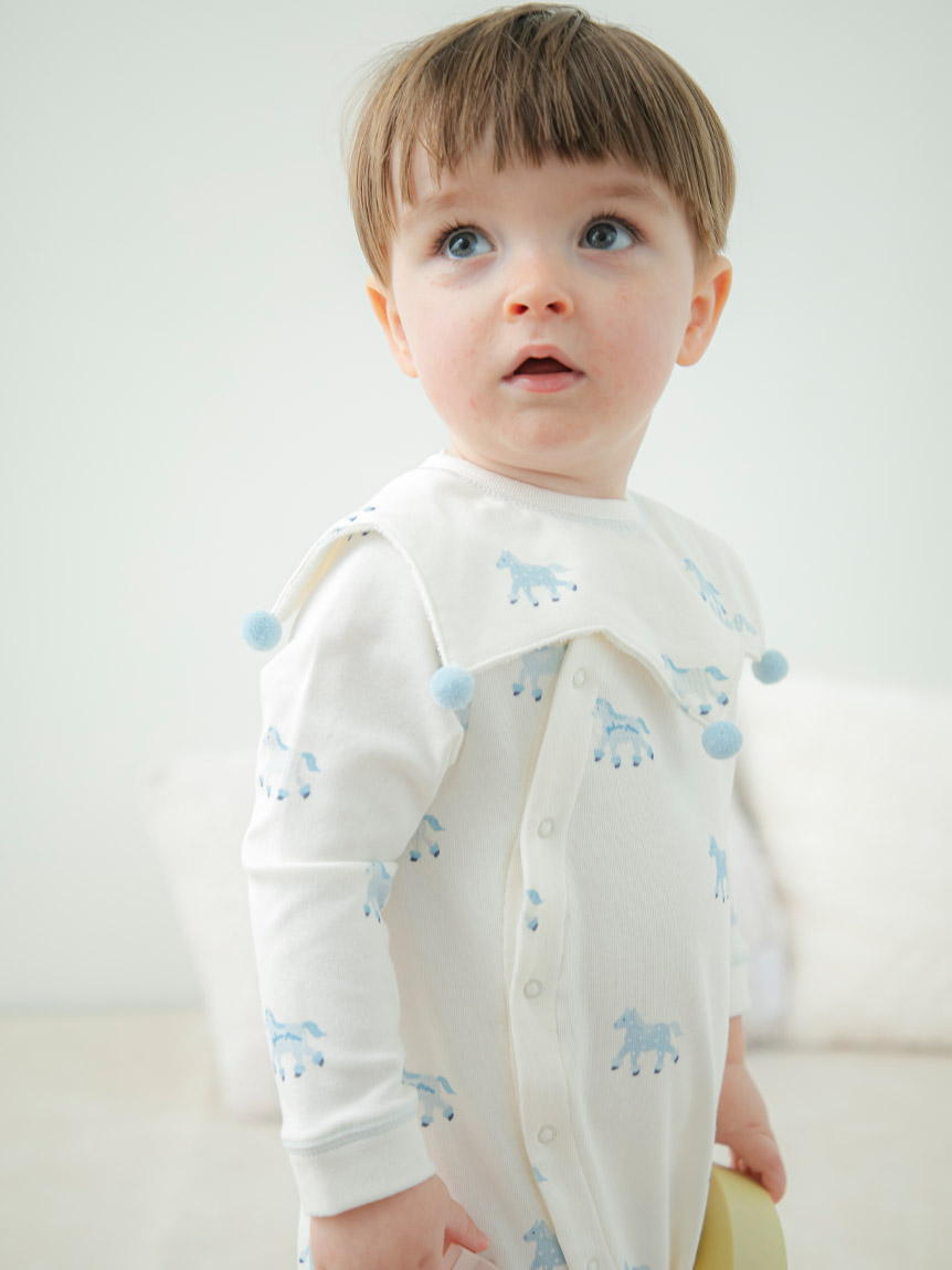 BABY】ポニー柄ロンパース(ロンパース)｜ルームウェア・パジャマ通販の