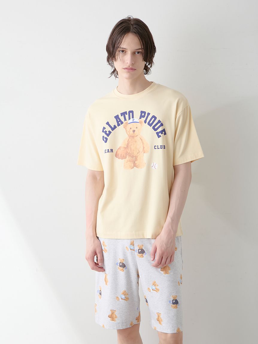 ONLINE限定】【HOMME】スポーティーベアワンポイントTシャツ＆総柄