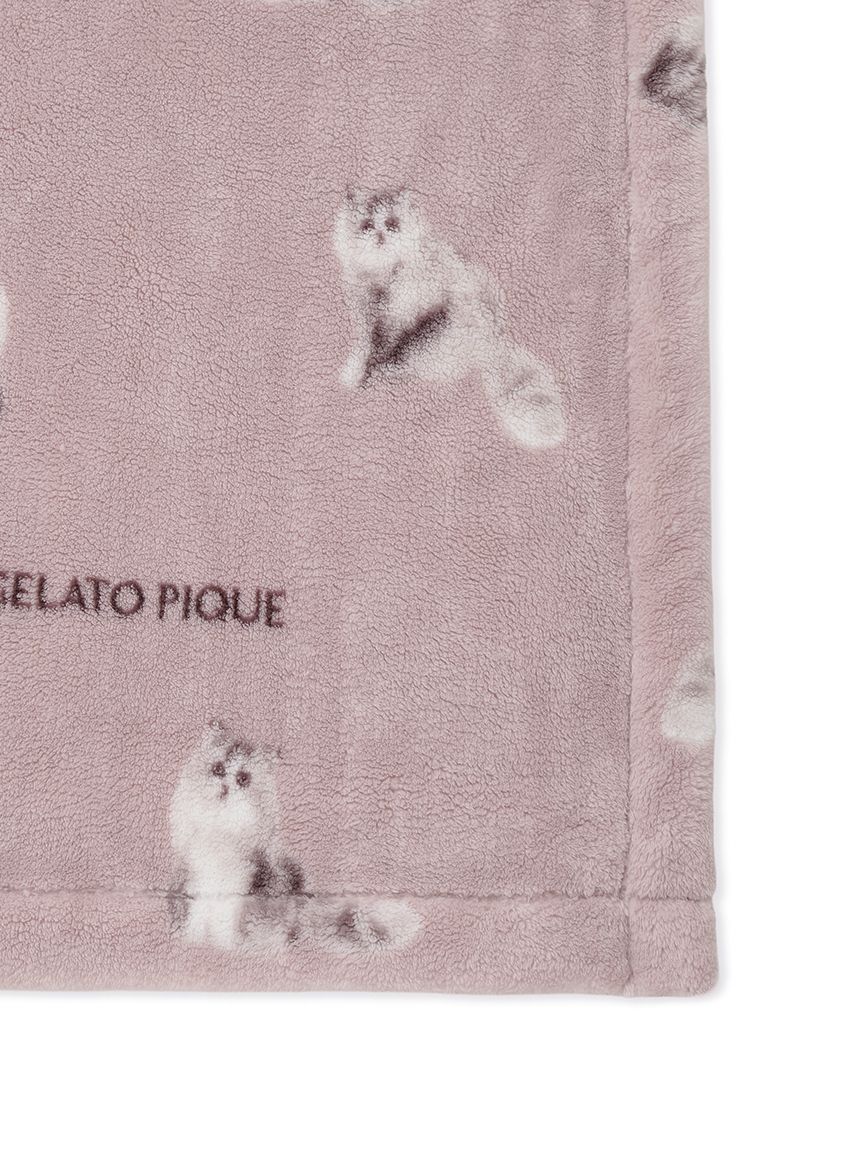 Sleep】CAT柄 プリント毛布(ブランケット・タオルケット)｜ルーム