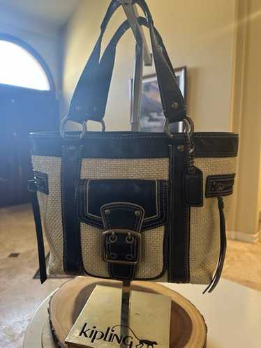 Coach legacy straw tote - Gem